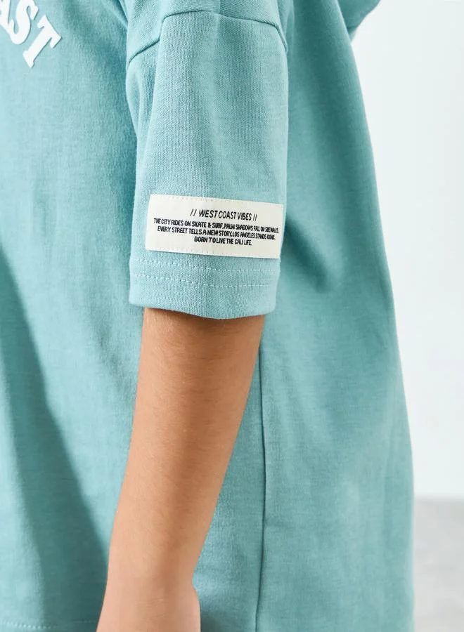 ستايلي مجموعة من هودي قطن وشورت